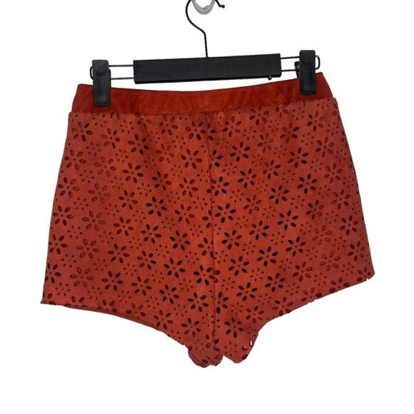 Forever 21 Pants - Forever 21 Womens Shorts Size S Burnt Orange Floral Short Shorts Pull On